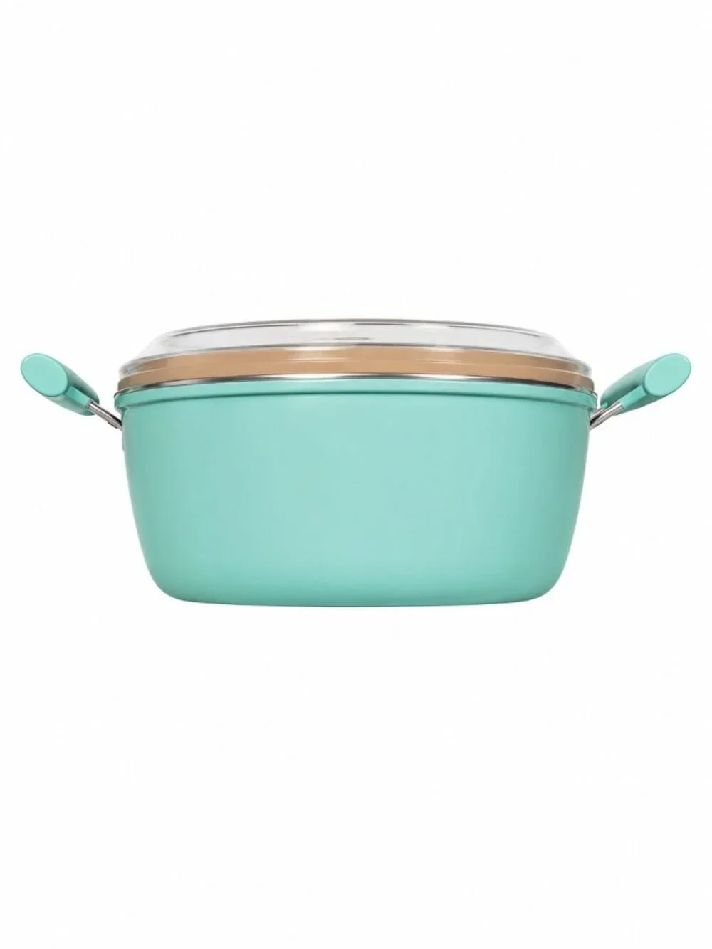 IKO 3 Pc Ultimate Cooker Set 4.5 Qt Dutch Oven Glass Lid Basket New